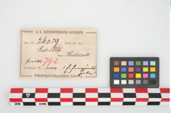 Etikett zu Eisengürtelhaken (NHMW-PRAE-026059)